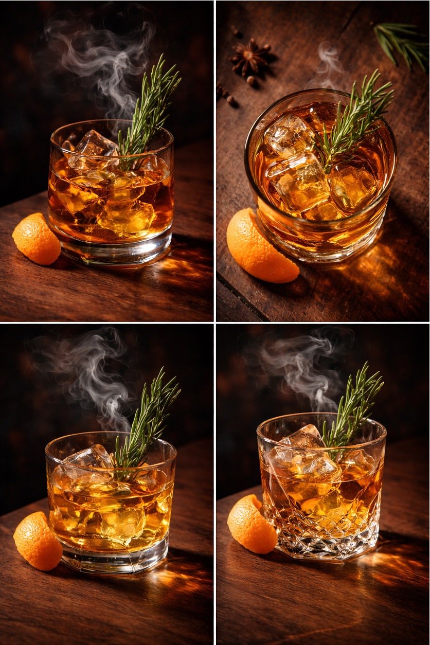Cinematic Old Fashioned Cocktail Prompt 1