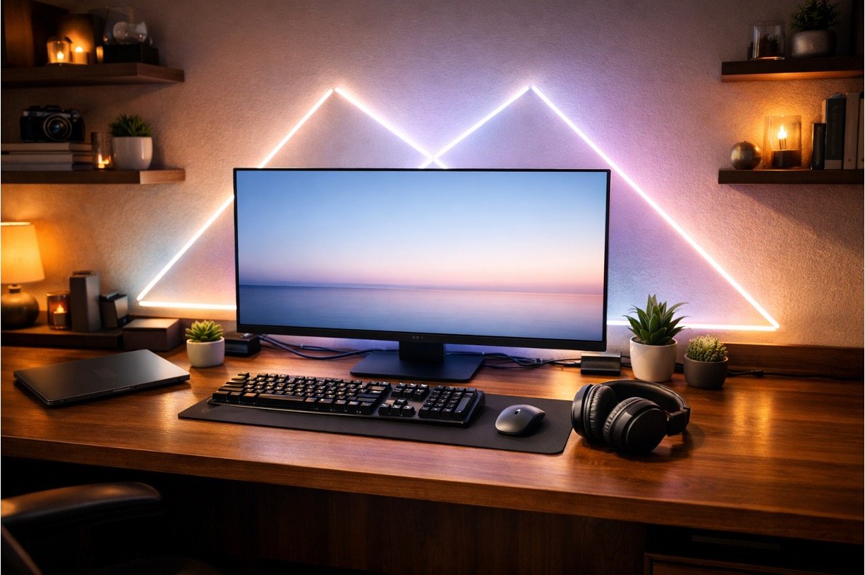 Realistic Home Office Setup Prompts 1