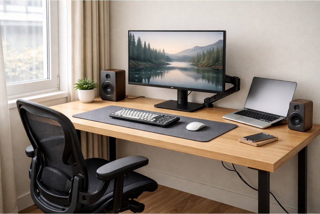 Realistic Home Office Setup Prompts 5
