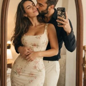 Cinematic Couple Mirror Selfie AI Prompt