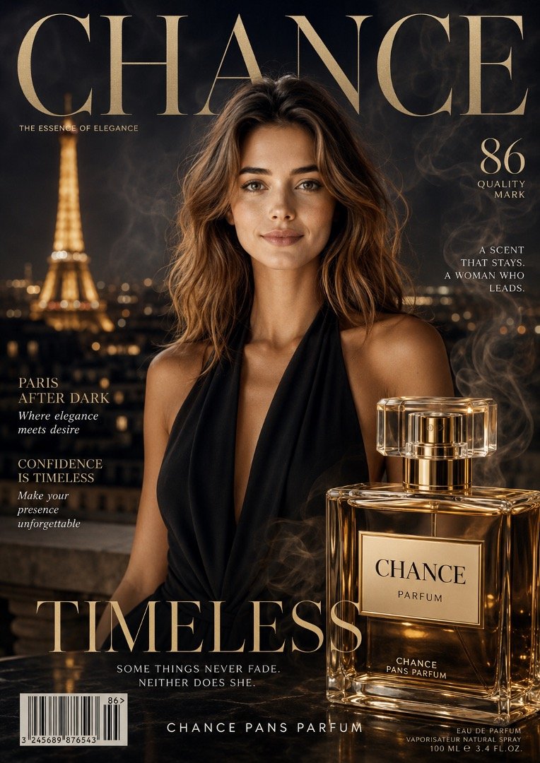 Luxury Perfume Magazine Cover AI Prompt Luxury Perfume Magazine Cover AI Prompt