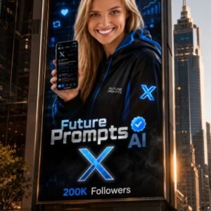 Luxury X-Inspired Influencer Billboard AI Prompt