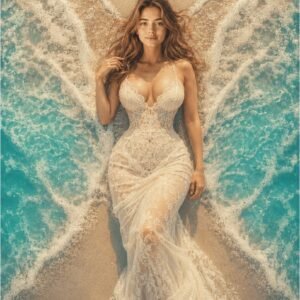Ocean Butterfly Goddess AI Image Prompt