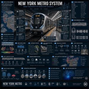 Premium New York Metro System Infographic AI Prompt
