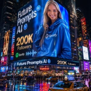 Times Square Giant LED Billboard AI Prompt for Influencers