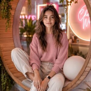 Ultra-Realistic Café Lifestyle Portrait AI Prompt