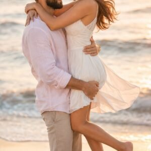 Ultra-Realistic Romantic Beach Couple AI Prompt