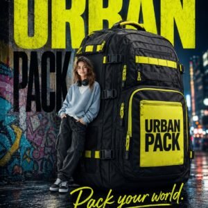 Urban Backpack Advertisement AI Image Prompt