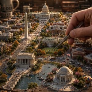 Washington DC Miniature Diorama AI Image Prompt